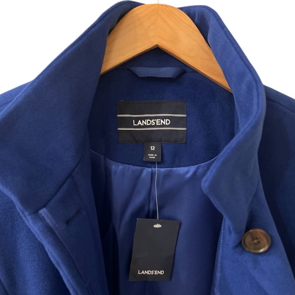 Lands’ End Classic Stand-collar Jacket | Size 12 | Cobalt Blue | NWT | $65 - Picture 3 of 8